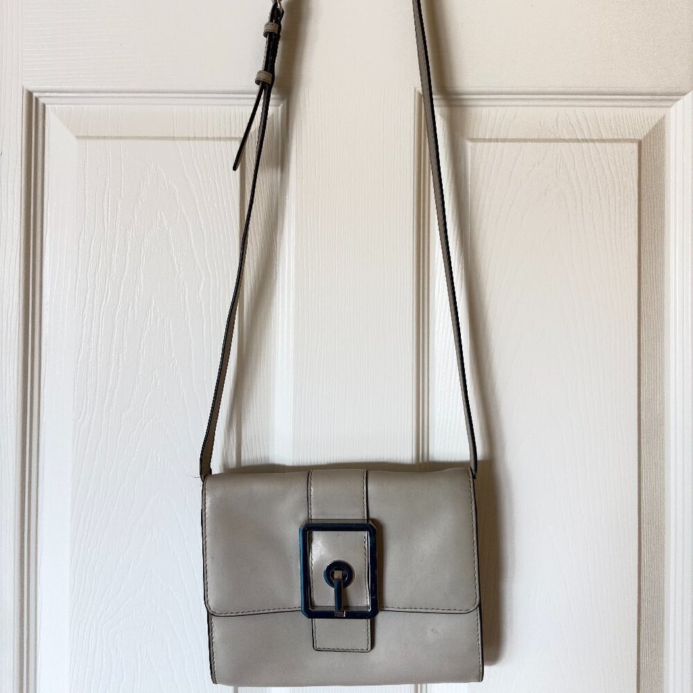 Rebecca Minkoff Light Grey Leather Crossbody Bag